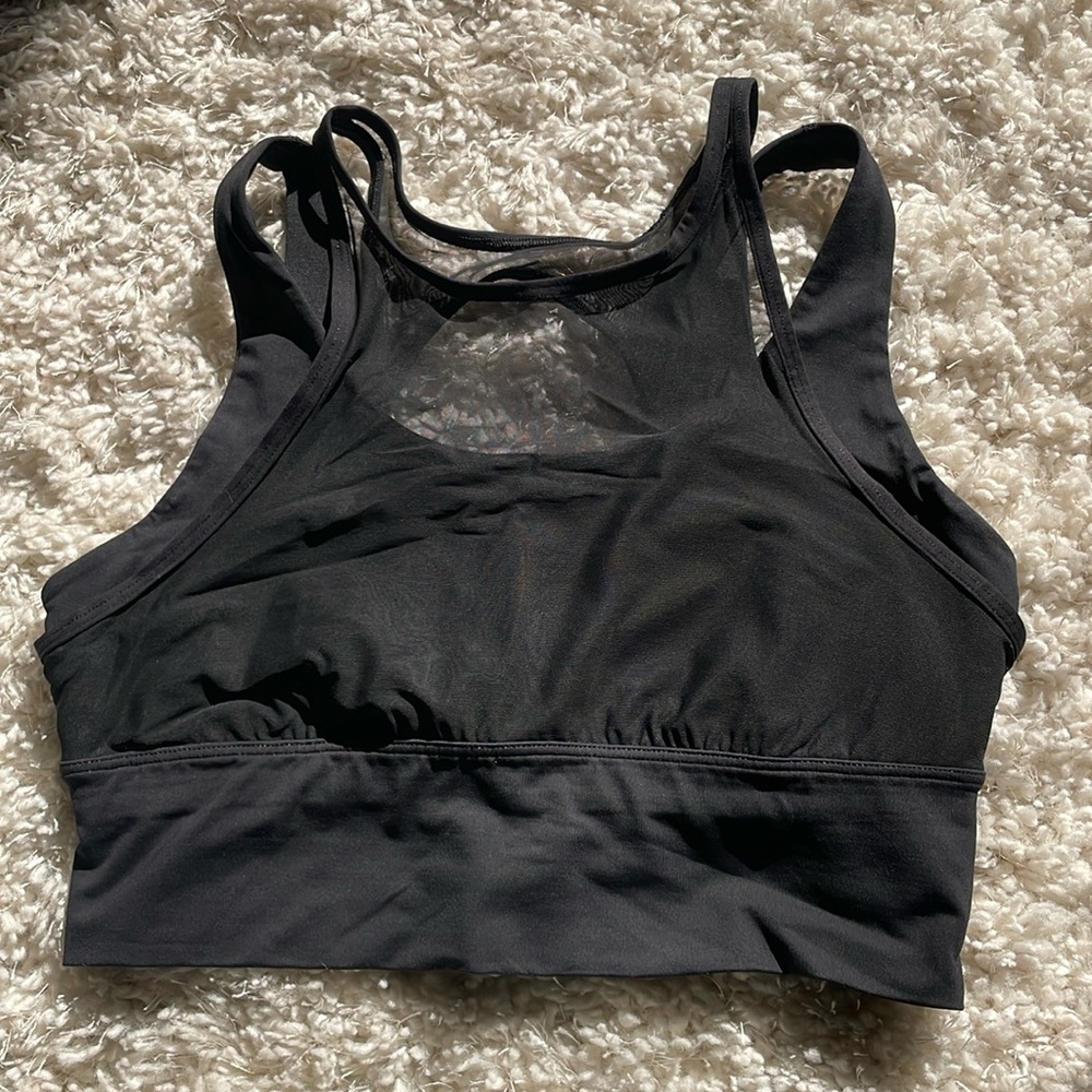 Lululemon bra with mesh overlay